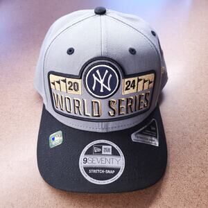 NY Yankees 2024 World Series Stretch-Snap Hat New Era 9Seventy MLB New York